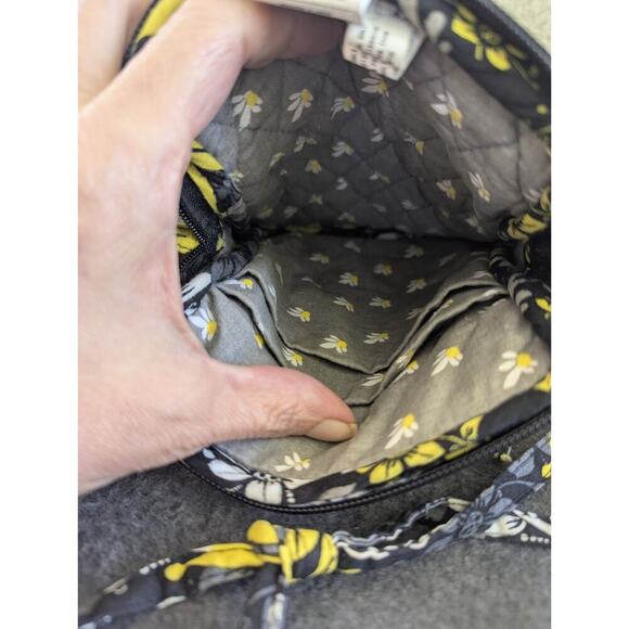 2013 Darice Black & Yellow Multi Colored Hipster Cross Body Purse Bags 8*6 - Picture 4 of 6